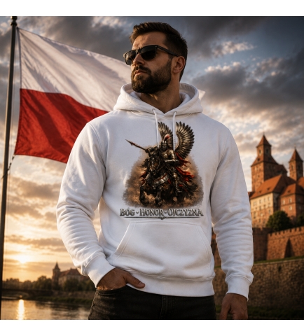 BLUZA Z KAPTUREM PATRIOTYCZNI BHO HUSARIA